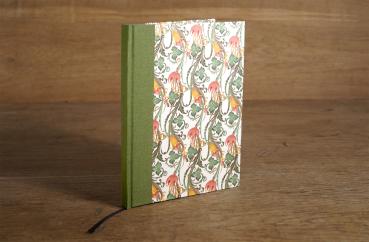 Notebook orange green with fine writing paper